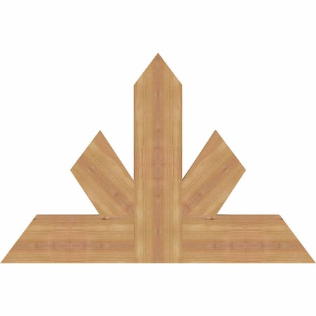 Ekena Millwork Saratoga Timber Gable Bracket, Western Red Cedar, 36"W x 24"H x 1 1/2"D x 5 1/2"F, 16/12 Pitch GBW036X24X0206SAR00SWR